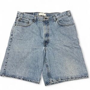 Levi Strauss Mens Jean Shorts Size 38 Loose Fit Signature Vintage 100% Cotton